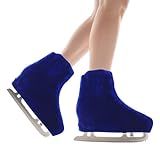 IFOYO Velvet Ice Skate Boot Covers for Figure Roller Skating Protective Waterproof Shoe Covers Fits Kids, Adults, Universal Fit for Ice, Roller Skate Boots