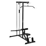 Titan Fitness Plate-Loaded LAT Tower, Rated 400 LB, Specialty Upper Body Machine, LAT Pulldown and Low Row Cable Machine for Home Gym, Shoulder and Back Workout Equipment