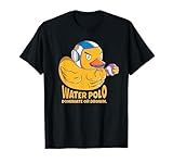 Water Polo Rubber Duck Dominate or Drown on Funny Water Polo T-Shirt Small
