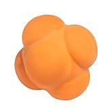 GSE Games & Sports Expert Orange Sports Reaction Balls, Reactivity Ball for Field Training, Agility Trainer for Baseball, Rubber Bounce Balls for Hand-Eye Coordination & Speed Reflex Training
