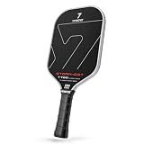 YVmove T700 Raw Carbon Fiber Pickleball Paddle, 16mm STR-Core Thermoformed Pickleball Racket for Ultimate Spin & Consistency, USAPA Approved Pro All-Court Paddle, Storm 007
