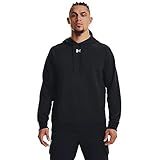 Under Armour Men's Rival Fleece Hoodie, (001) Black / / White, X-Large