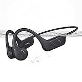 CXK Bone Conduction Headphones IPX8 Waterproof Swimming Headphones, Bluetooth 6.0 Open Ear Earbuds MP3 Mode with 32GB Memory, 12H Playtime, Underwater Wireless Headset Secure Fit for Running, Cycling