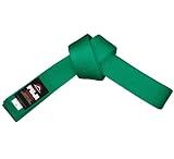 FUJI Sports Judo Belt for Kids and Adults, Training and Competition Judo Uniform Belt, Green Color, Size 4