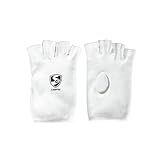 SG Campus Inner Gloves for Batting | White | One Size | Cotton | Men | Highly Absorbent Fabric | Cut Fingers for Better Grip | Comfortable Fit | Ideal for Cricket | Breathable Design