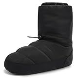 Stelle Dance Warm Up Booties Ballet Slipper Women's Dance Boots Shoes(Black,S)