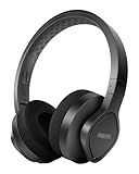 Philips A4216 Wireless Sports Headphones, up to 35 Hours Play time, Washable Cooling Ear-Cup Cushions, IP55 Water/dust Protection, Bluetooth + 3.5 mm Audio Port, Built-in Microphone TAA4216BK,Black