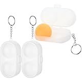 Cosmos 3 Pcs Table Tennis Ball Protective Case Ball Holder Ping Pong Ball Carry Box Portable Table Tennis Ball Storage Box with Keychain for Ping Pong Container Ball Accessories (Clear)