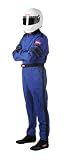RaceQuip 110028RQP 110 Series 1-Pc Race Suit SFI 3.2A/1 Blue/Black Stripe 3XL
