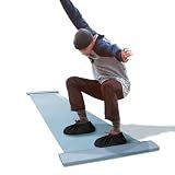kasifei 6ft Slide Board, Portable Ice Hockey Training Aid, Hockey Training Equipment for Low-Impact, Home Gym Workout and Sports Training