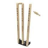 CBB Cricket Spring Return Stumps Wickets Metal Base Multi Surface Placement