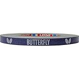 Butterfly Side Tape to Protect The Edges of Your Rubber and Blade for Table Tennis Paddles - Color Blue/Silver - Width 12mm - Rolls Come in 10m (20 Rackets) and 50m (100 Rackets), 3503M50