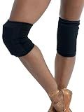Danz N Motion Cheerleading and Dance Knee Pads - Shock Absorbing Knee Protection (Black, Medium)