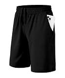 Kids Athletic Shorts with Pockets, Youth Quick Dry Shorts for Sports