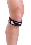 MUELLER Sports Medicine Advanced Patella Strap for Men and Women, Knee Compression and Pain Relief Support, Ideal for Osgood-Schlatter's, Runner's Knee, Patellar Tendinitis, Black, One Size