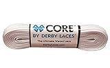 Derby Laces CORE Narrow 6mm Waxed Lace for Figure Skates, Roller Skates, Boots, and Regular Shoes (White, 108 Inch / 274 cm)