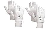 SG Cricket Inner Batting Glove Club Youth Size (White) - Pack of 2