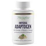 Paradise Herbs, Imperial Adaptogens, with Ashwagandha, Astragalus, Rhodiola, Proprietary Adaptogen Blend for Stress Support, Focus & Energy, 60 Vegetarian Capsules