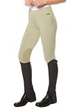 Kerrits Flow Rise Knee Patch Performance Tight Tan Size: L