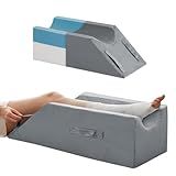 MEGCXIT Leg Pillow Elevation Blood Circulation, Wedge Pillow for Legs Swelling, Knee Pillow Wedge Post Surgery, Leg Elevation Pillows for After Surgery, Memory Foam Foot Leg Elevating Pillow, Grey