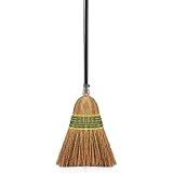 Yocada Heavy-Duty Corn Broom Commercial Indoor Outdoor Broom 59.8 inch Tall for Courtyard Garage Lobby Mall Market Floor Home Office Leaves Stone Dust Rubbish