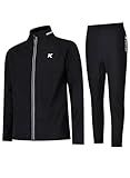 Kewlioo Men's Full Sauna Suit Shirt and Pants Combo - Heat Trapping Sweat Compression Vest & Pants, Sweat More & Look Great, Gym Workout Exercise Versatile Heat Shaper Shaper Jacket (Black, L)