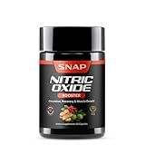 Snap Supplements Nitric Oxide Supplement with L-Arginine to Support Energy, Quick Recovery, Heart Health, Muscle Growth & Circulation, 60 Vegetarian Capsules (1 Month Supply)