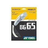 Yonex BG-65 Badminton String, Color Option (BG 65 - White)
