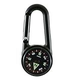 Coghlan's Carabiner Compass with Liquid-Filled Design, Luminous Directional Markers, Built-in Carabiner - Compact, Lightweight (1.2 x 2.7 x 0.4 in, 0.6 oz) for Hiking and Camping Navigation