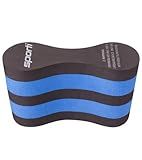 Sporti Pull Buoy for Women & Men Competitive, Swim Trainer Gears EVA 5-Layer Pull Buoy Leg Float - Black/Blue