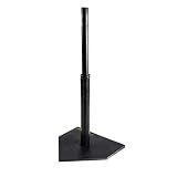 CHAMPRO Heavy Duty Reinforced Rubber Batting Tee for All Ages with Adjustable Height, Baseball and Softball Training/Performance Improvement Aid, Black
