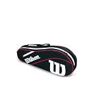 Wilson Advantage III Triple Tennis Racket Bag - Black/White/Red