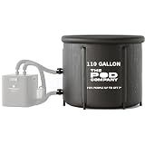 The Pod Company Ice Pod Pro Cold Plunge Tub, 110 Gallon (420L) Inflatable Ice Bath for Adults, Fits Up to 6'7", Insulated, Chiller Compatible, BPA-Free, UV-Resistant Nylon, Dual Drain Hoses