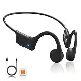 New Bone Conduction Headphones, Open Ear Bluetooth 5.4 Wireless Sports Headphones with Mic, 12H Playtime, Skin-Friendly Silicone Secure Fit, Sweat Resistant for Running, Cycling, Workout, Gym & Hiking