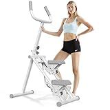 YYJO Steppers for Exercise at Home Stair Stepper with Handlebar Compact Foldable Cardio Exercise Climber with Extended Step Range & Adjustable Pedals 300LBS Loading Capacity