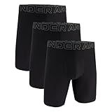 Under Armour 3-Pack Performance Tech Solid 9" Boxer Briefs Black XL