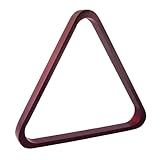 GSE Games & Sports Expert Solid Wood Billiard 8-Ball Triangle or 9-Ball Diamond Pool Ball Racks for 2-1/4" Pool Balls (Mahogany Triangle Rack)