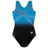 GK Glitz & Glam Gymnastics Leotard - Child Large,blue