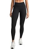INGIA Womens High Waisted No Front Seam Lounge Yoga Legging 25" Workout Tummy Control Gym Yoga Pants Black Small