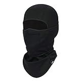 SAITAG Ski Mask for Men Women Balaclava Face Mask for Cold Weather Winter Warm Fleece Face Covering for Skiing Outdoor Work Black