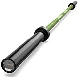 HANDBODE 7ft Olympic Barbell 45lb (20kg) - 1000lb High-Capacity Weight Bar for Deadlift/Powerlifting/Squat, Bench Press Bar for Strength Training Home Gym Workout, Green