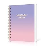 DOURA Workout Journal for Women, Fitness Journal, Workout Log Book Planner for Tracking, Progress and Achieving Your Wellness Goals-PUrple Gradient, A5 (5.6" x 8")