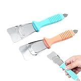 Nisolxxofa 2Pcs Ice Scraper for Freezer – Magical Defrosting Remover, Cone-Shaped Flexible Metal Tool for Frozen Pipe, Cooling Food Frost Removal​