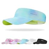 Trodalo Kids Sun Visor Hats for Girls Boys, Lightweight Cooling Stretchy Visor, Packable Sports Hat for Running, Tennis, Golf