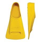 FINIS Zoomers Gold Swim Training Fins - Short Blade Design for Speed & Conditioning - Soft Natural Rubber Fit - Size D