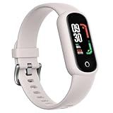 TOOBUR Fitness Tracker Watch with Heart Rate/Sleep Tracker/IP68 Waterproof, Activity Tracker with Pedometer Step Counter, Health Watch for Women Men with 14 Sports Compatible Android iOS, Beige