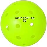 Dura Fast 40 Pickleballs | Outdoor Pickleball Balls Neon or Yellow USAPA Approved and Sanctioned for Tournament Play, Professional Perfomance… (Neon, 24 Pack)