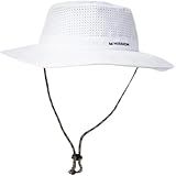 MISSION White Cooling UPF Boonie Hat - Unisex Sun Hat for Hiking, Beach & Fishing - Sweat & Water Activated Technology