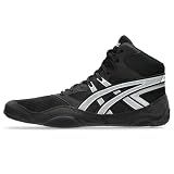 ASICS Men's Snapdown 4 Wrestling Shoes, 11, Black/White