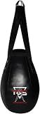 PGS Wrecking Ball Punching Bag, Expert Boxing Teardrop Body Snatcher Bag for MMA, Kickboxing, Muay Thai, Round Heavy Bag - UNFILLED (Black, 43 CM Height X 35 CM Width)